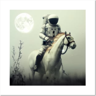 Astronaut and Horse Posters and Art